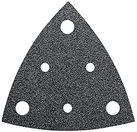 FEIN Schleifblätter Korn 60, Kantenlänge 80 mm, VE 50 St., Für den universellen Einsatz auf nahezu allen Materialien. Gelocht, Klettschnellbefestigung