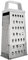 Ibili 756600 Râpe 4 Faces, Acier Inoxydable, Blanc/Argent, 9 x 6 x 21 cm