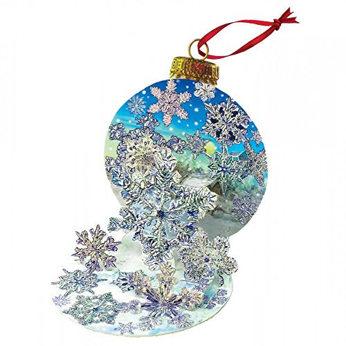 Pop Up 3D Weihnachten Ornament Karte Baum Anhänger Karte PopShot Schneeflocke10x13 cm