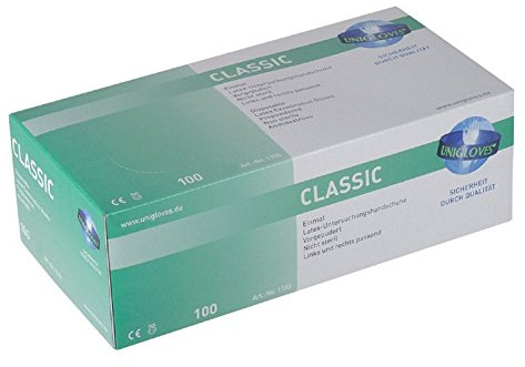Uniglove Classic Latex leicht gepudert groß