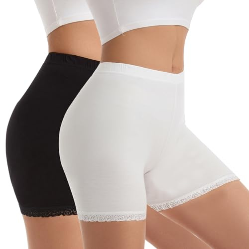 Vinconie anti-skavning underbyxor korta leggings för kvinnor shorts under klänning sport