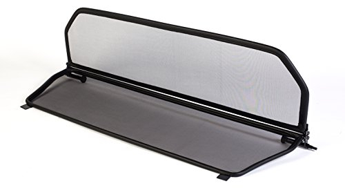 GermanTuningParts Déflecteur de Vent pour Porsche 911/996/997 (1997-2011) - Pliable - avec Fermeture Rapide - Noir | Filet Anti-Remous Coupe | Déflecteur d'air