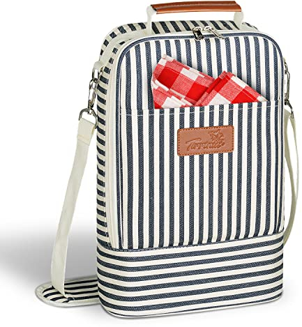Tirrinia 2 Bottle Wine Cooler Bag Tote