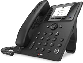 Poly CCX 350 Microsoft Teams-Integrated IP Desk Phone (Plantronics + Polycom) - Blocks Background Noise - Traditional Dial Pad Experience - Speakerphone Operation - Microsoft Teams Certified
