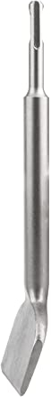 Scalpello per piastrelle SDS Plus, 280 mm x 75 mm, angolato, scalpello piatto per rimuovere intonaco, punta extra temprata, geometria ottimizzata per piastrelle