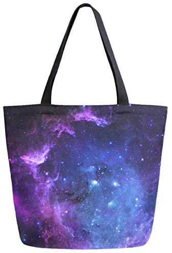 874 Einkaufstaschen 40X50Cm, Wunderschöner 3D-Druck Mit Sternen Im Weltraumnebel Stoffbeutel Faltbar Canvas Tasche Langlebig Stofftasche Für Freizeit Geschenk Fitnessstudio