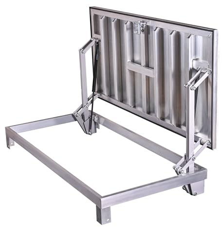 Schachtabdeckung für den Außenbereich 60 x 120(R) cm, Bodenluke Schachtdeckel Revisionsschacht Kanalschacht