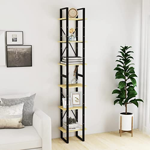CKioict Büroregal Mehrzweckschrank Vorratsschrank Standregal Hoch 40x30x210 cm Massivholz Kieferfür Wohnzimmer Schlafzimmer und Homeoffice
