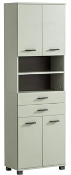 Schildmeyer Palermo Hochschrank 701948, Pistazie, 59,8 x 23,6 x 180,9 cm