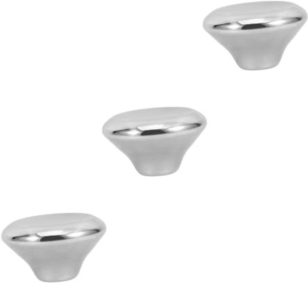 Cabilock 12 Piezas Accesorios para tapas de ollas sartenes asas para tapas de ollas perillas resistentes de la tapa de la sartén Mango de olla pomo de la olla Acero inoxidable