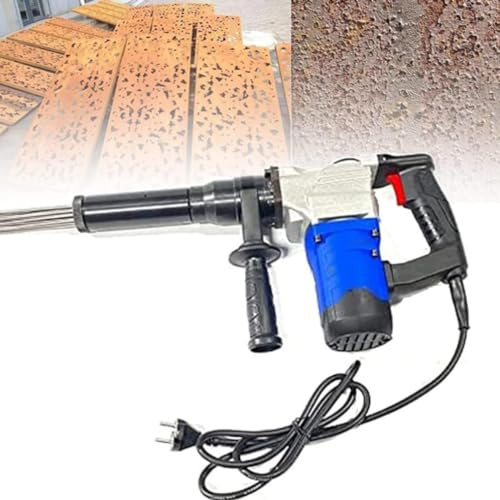 Marteau à aiguilles Détartreur électrique à aiguille portatif 1100 W Pistolet de dérouillage à aiguille électrique, Machine de nettoyage antirouille à aiguille, Détartreur électrique à aigui