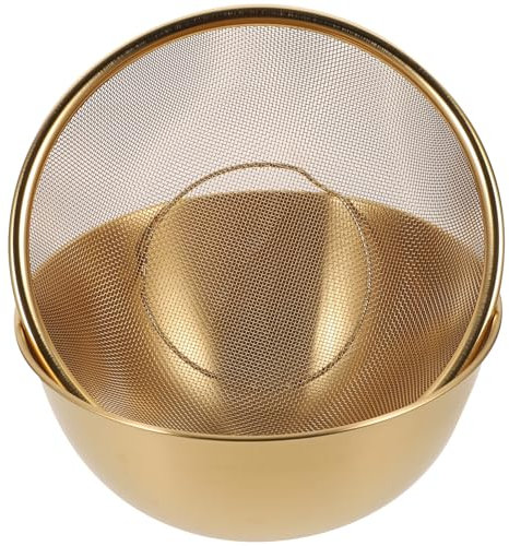 OFFSCH Colador De Cesta De Drenaje De Acero Inoxidable De Coladores De Malla Fina Para Cocina Colador De Arroz Para Lavar Encimera