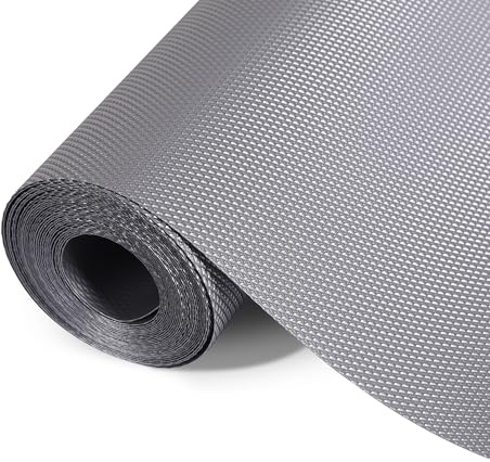 45cm* 500cm Drawer Liners Waterproof & Oil-Proof Kitchen Cupboard Liner Easy to Clean Drawer liners EVA Material Non Adhesive Fridge Liner for Kitchen Counter，Wardrobes,Drawers