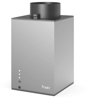 FNATR Belüftungssystem für das Bambu Lab A1/A1 Mini Gehäuse, kompatibel mit Bambu Lab P2S/P1S/H2D, Geruchs- & Rauchabsaugung für 3D-Drucker, Aktivkohle + HEPA-Filter, 3 Geschwindigkeiten, V1