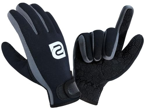Summshall Gants de plongée en néoprène de 2 mm, gardent au chaud et flexibles, avec prise en main antidérapante, gants de plongée pour homme et femme, pour la plongée, la plongée avec tuba, le surf