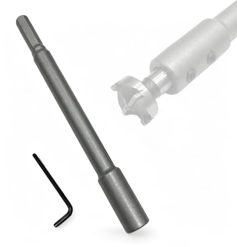 Bohrer Verlängerung, 170mm Extra Lange Bohrer Verlängerung mit 3/8”-Schaft, Ideal für Tiefe Lochfräsungen und Durchbrüche bei Forstnerbohrern