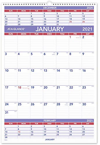 AT-A-GLANCE calendario de pared 3 Meses (aagpm628)