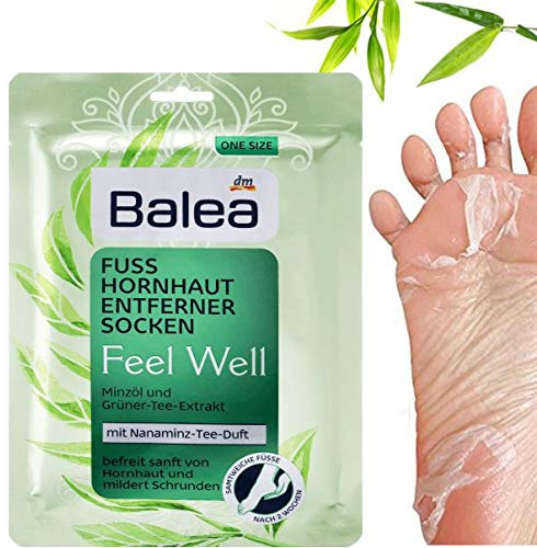 Balea Hornhaut-Entfernersocken Feel Well, 1 Paar (1 x 2 Stück) Hornhaut Socken, Hornhaut Entfernung Socken