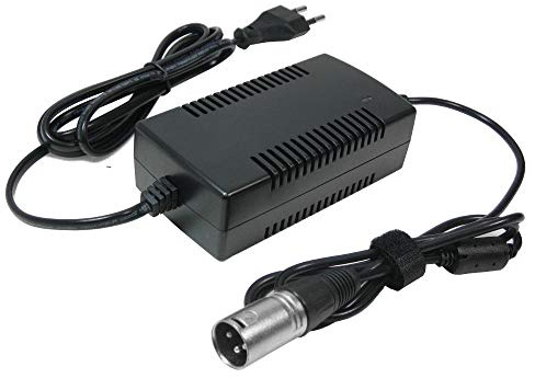 Trade-Shop Netzteil Ladegerät Ladekabel 29,4V 2A für 24V Akkus mit 18,5mm 3pin XLR Stecker ersetzt HP1202L2 für e-Bike Akkus von Hagebaumarkt Netto