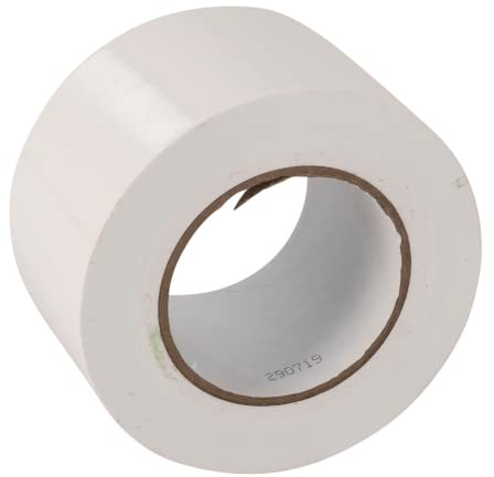 Gocableties - Cinta americana blanca de 75 mm x 50 m - Cinta de tela resistente, ancha, adhesiva e impermeable - Para reparar, fijar, agrupar, reforzar y sellar - 1 rollo