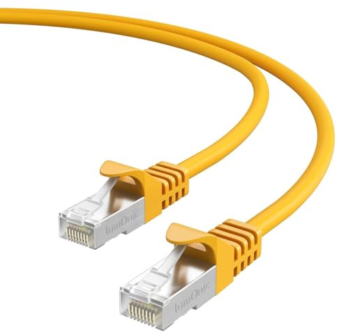 Lumonic CAT7 Câble Patch S/FTP 3m | RJ45 | Jaune | Ethernet LAN | Câble de réseau