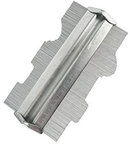 Dapetz ® Contour Gauge Metal 5 Inch (125mm) Profile Gauge Measure Ruler for Precise Measurement Tiling Skirting Laminate Profile Wood Shape Marking Tool