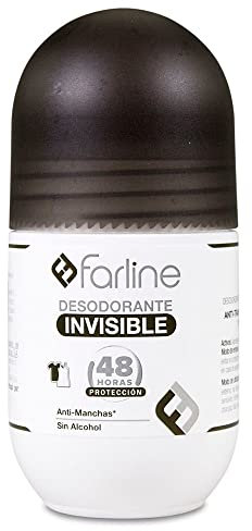 Farline Desodorante Invisible Roll On Efecto Protección 48 horas 50 ml Sin Manchas