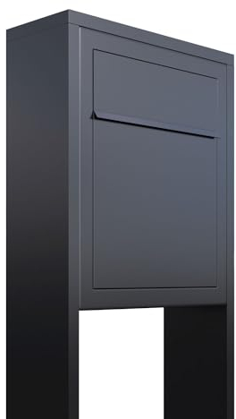 Boîte aux lettres sur pied, design base stand, anthracite