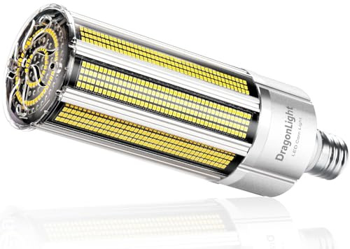 DragonLight Neueste 240W Superhell Mais Licht LED Glühbirne Lüfterlos(Ersetzt 1400Watt) - E40 LED Lampe 4000K 32,400 Lumens - Gut für Werkstatt Straßenleuchte und Gewächshäusern Zimmerpflanzen