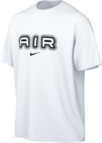 Nike Air Herren-T-Shirt Mit Grafik, White/Black, HM0185-100, M