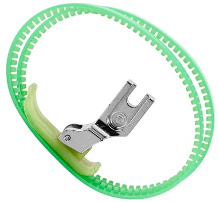 JEWEDECO Dual Roller Sewing Machine Foot Household Sewing Presser Foot for Stitching Leather and Fabric