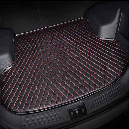 WQIUTT Auto Kofferraummatten für VW T-Cross 2019 2020 2021 2022 2023 2024,Anpassen Leder Kofferraum Cargo Schutzmatte Kofferraumwanne Wasserdicht Kratzfest Autozubehör,D