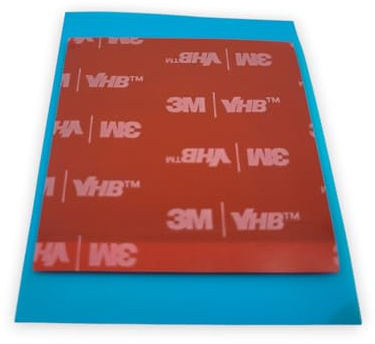3M 50 x 50mm (10 Stück) VHB 5952 Klebepads – Schwarz – 1,1mm Dick – Extra Starkes Montage-Pad für Pulverbeschichtung & Lack
