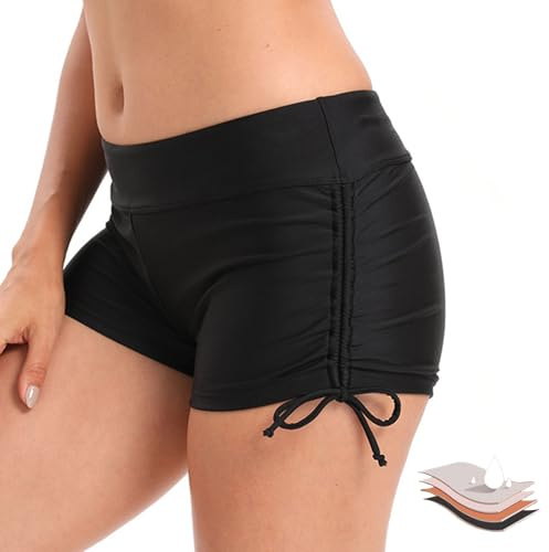 TUONYIS Pantaloncini da Bagno Donna, Costume da Bagno Pantaloncini da Bagno Ad Asciugatura Rapida, Pantaloncini da Bagno Corti, Pantaloni da Nuoto da Donna per Spiaggia, Piscina