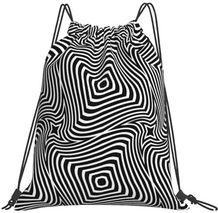 Tunnelzug Gymsack Psychedelisch Turnbeutel Verstellbar Gymnastikbeutel Erwachsene Stoffbeutel, Für Schule, Yoga, Strand, 36x42cm