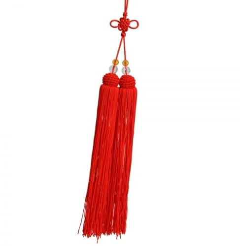 Pompon de luxe pour arts martiaux Kung Fu/Tai Chi Épée – Rouge