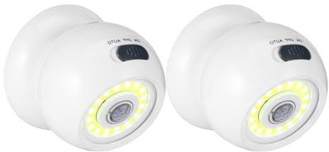 2PCS Bright Ball Light, 360°Motion Activated Night Light, Wireless Security | PIR Motion Sensor LED Ball Lights Auto On/Off Battery Operated Sensor Lights