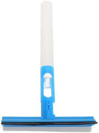 TOBBOMEY Spazzola per Vetri con Spruzzatore e Tergivetro Integrato Pulitore per Finestra Auto Leggero per Vetri e Specchi Strumento Multifunzionale per Pulizia Senza Aloni