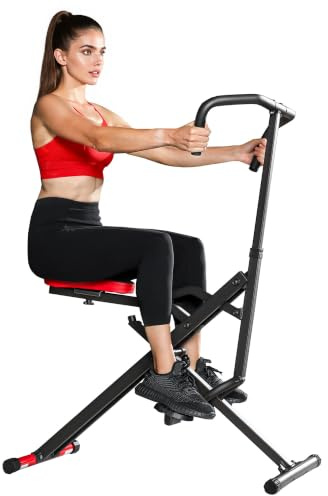 SPORTNOW Total Power Body Crunch mit Verstellbarem Sitz Klappbar Kompakt | Multifunktionales Fitness Trainingsgerät, 100 kg Belastbar, Home Gym, für Brust Gesäß Bauchmuskeln Beine und Arme
