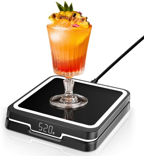 KAVAZ Smart Cocktail Maker – LED Guided Cocktail Mixing Device with App Control, 3000+ Recipes Home Bar Gadget & Gift for Men, Dad, Husband & Cocktail Lovers(Matte Black)