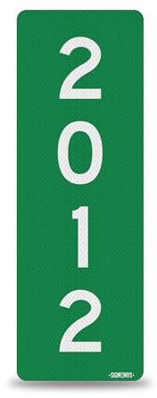 SignWays 911 Address Reflective Signs | Custom Double-Sided House Numbers | Seen Day & Night to Save Lives | Easy to Install Mailbox Driveway Curb | 3M Aluminum Weatherproof | Green 6x18” Made in USA