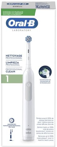 Oral-B Professional Gums Care 1 Electric Toothbrush, White, 3 Settings, Soft Bristles, Reusable, Adult, Unisex