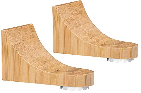 Navaris 2x Magnet Seifenhalter selbstklebend Bambus - 2er Set Magnetseifenhalter ohne Bohren - Seife Magnethalter für Wand Fliese - Seifenhalterung