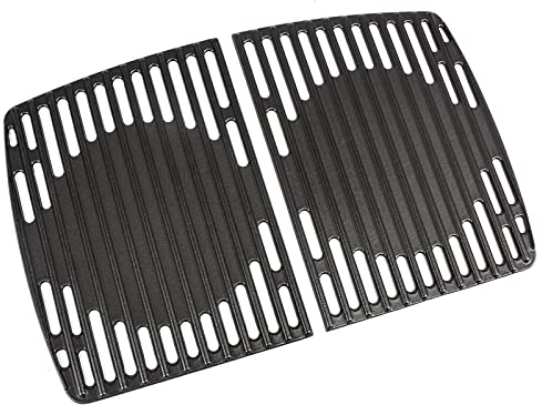 GFTIME 32 x 48 cm Gusseisen Grillrost Set für Enders Urban, Urban Pro, Explorer, Explorer Pro Gasgrill, Massives Gussrost Zubehör, 2er-Set, Gusseisen Ersatzteile für Gasgrill, 2 Stück