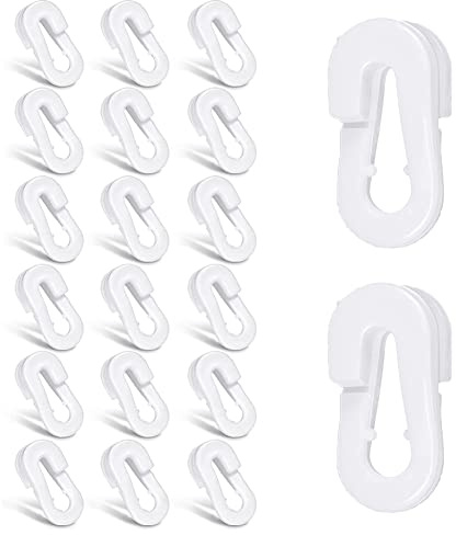 Fußball Netzclips, Fußballnetz Clips, Fußball Tor Zubehör, Kunststoff Tor Netz Clips, Kunststoff Netzclips, Weiße Fußballtor Zubehör für Outdoor-Sportarten,Fußballnetze und Tennisnetze, 20 Stück