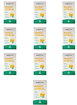 Estropajo de Acero Inoxidable Stanhome, Magic Espiral, Nana - para Cocina, Platos, Vasos y Fregadero (Pack de 10)