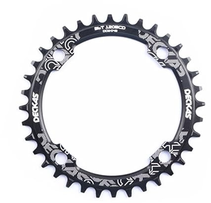 ASMEIR Kettenblatt 120BCD 36T/38/40/42/44T Mountainbike Kurbel Kettenblatt Aluminium Kettenblatt Hohl Reparatur geeignet BCD 120mm KettenbläTter (Size : 36T, Color : Noir)
