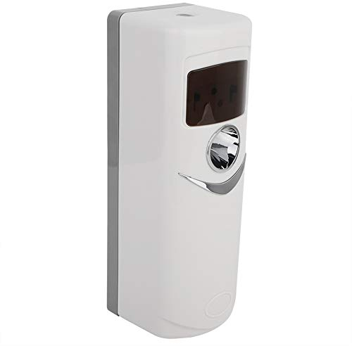 TMISHION Dispensador Automático de Ambientador en Aerosol, Bomba Eléctrica Automática sin Aerosol LCD Dispensador de Ambientador de Aire Aromático Dispensador de Fragancia para Habitación