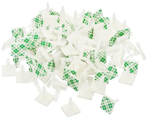 PATIKIL 100Stk Klebriger PCB Abstandhalter 0.31 Stützhöhe Weiß | Selbstklebende Abstandhalter, Klebeisoliert, Für PCB PC Brett Unterstützung