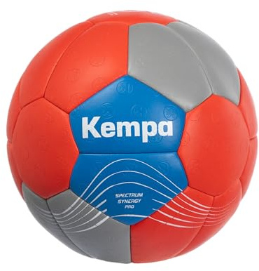 Kempa Spectrum Synergy Pro, pallamano per bambini e adulti, pallamano da pallamano e palla da allenamento, rosso/grigio/blu, 2